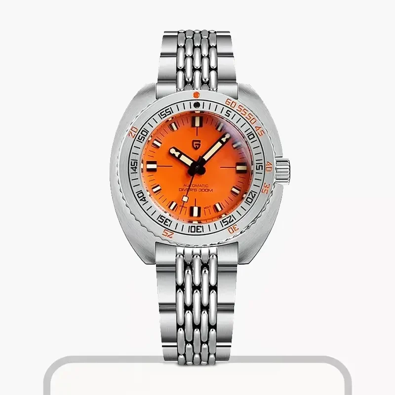 Pagani Design Diver's Automatic Orange Dial Men's Watch-  PD-1719